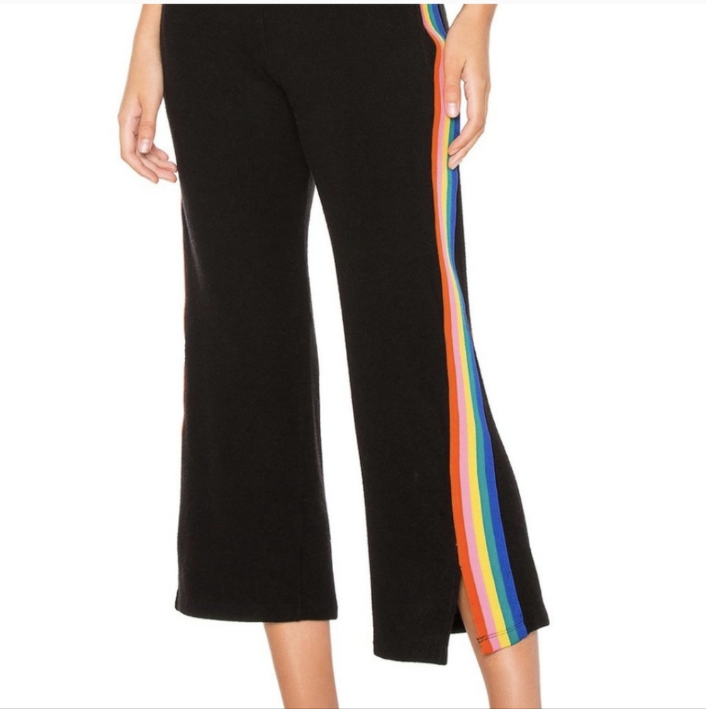 LNA Women's Flowy Sweats Pyjama Lounge Miller Pant - Black - Rainbow Sm… - Picture 4 of 10